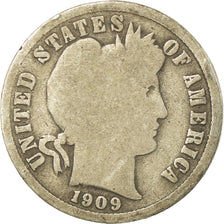 Munten, Verenigde Staten, Barber Dime, Dime, 1909, U.S. Mint, Philadelphia, ZG+