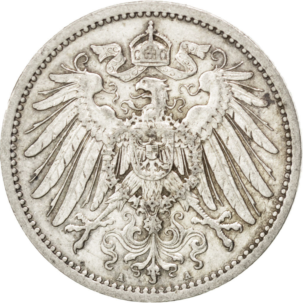 Allemagne, Empire Allemand, Wilhelm II, 1 Mark 1914 A, KM 14