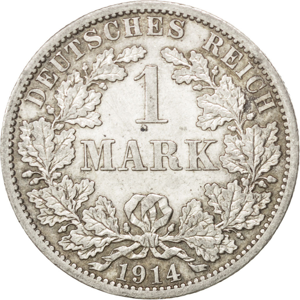 Allemagne, Empire Allemand, Wilhelm II, 1 Mark 1914 A, KM 14