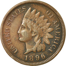 Coin, United States, Indian Head Cent, Cent, 1896, U.S. Mint, Philadelphia