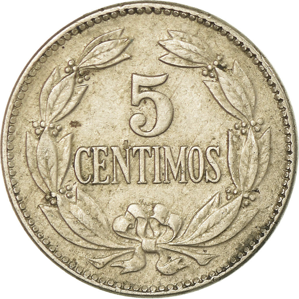Coin, Venezuela, 5 Centimos, 1958, Philadelphia, EF(40-45), Copper-nickel