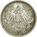 Coin, GERMANY - EMPIRE, 1/2 Mark, 1916, Berlin, AU(55-58), Silver, KM:17