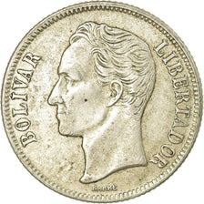 Coin, Venezuela, Bolivar, 1954, Philadelphia, EF(40-45), Silver, KM:37
