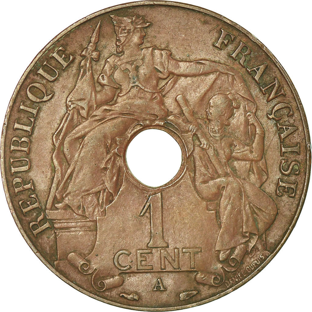 Moneta, INDOCINA FRANCESE, Cent, 1939, Paris, BB, Bronzo, KM:12.1