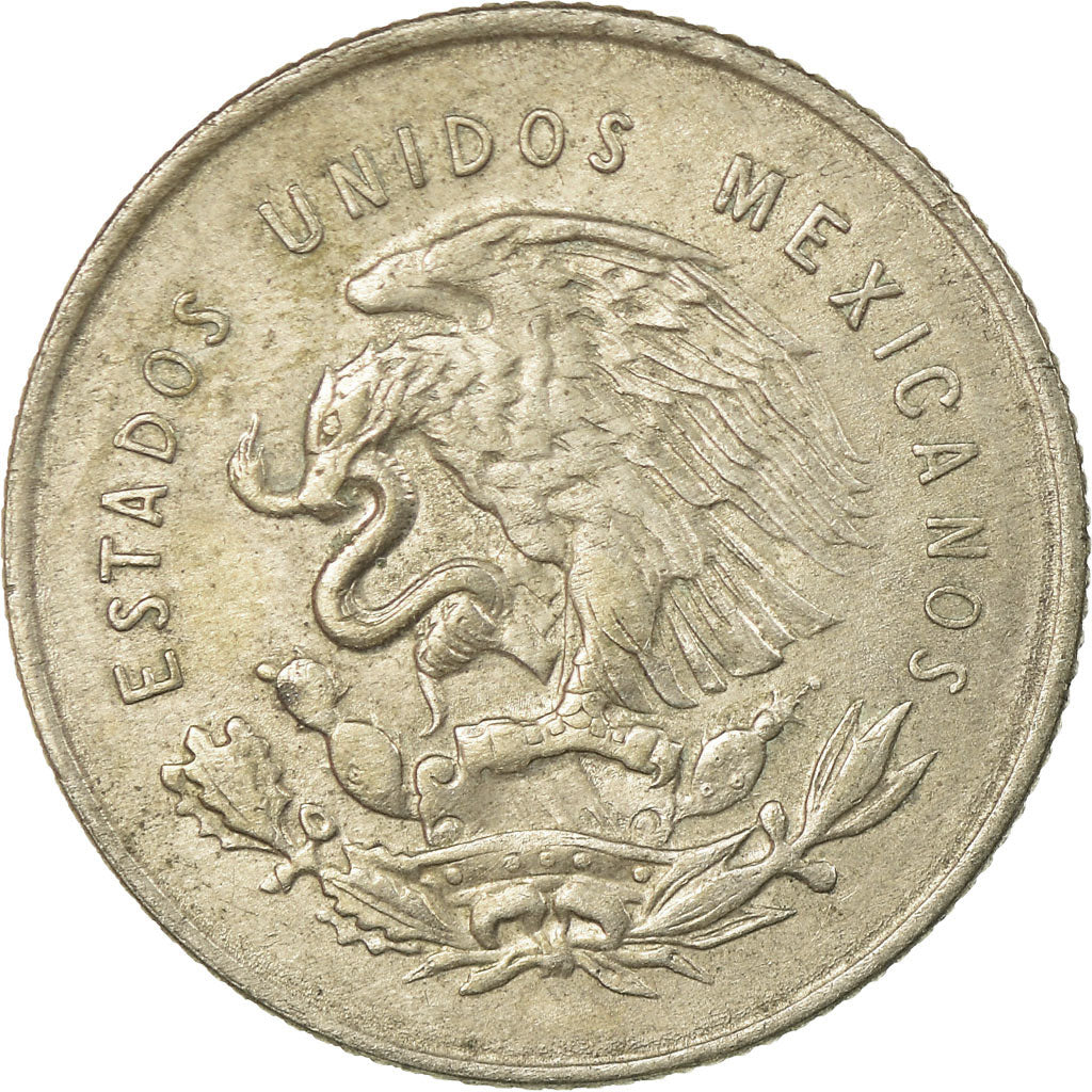 Coin, Mexico, 25 Centavos, 1950, Mexico City, EF(40-45), Silver, KM:443