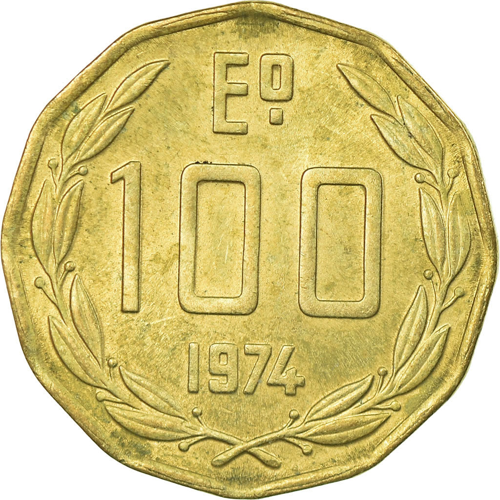 Monnaie, Chile, 100 Pesos, 1974, Santiago, TTB, Or, KM:175
