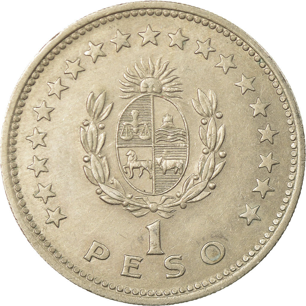 Moneta, Uruguay, Peso, 1960, BB, Rame-nichel, KM:42