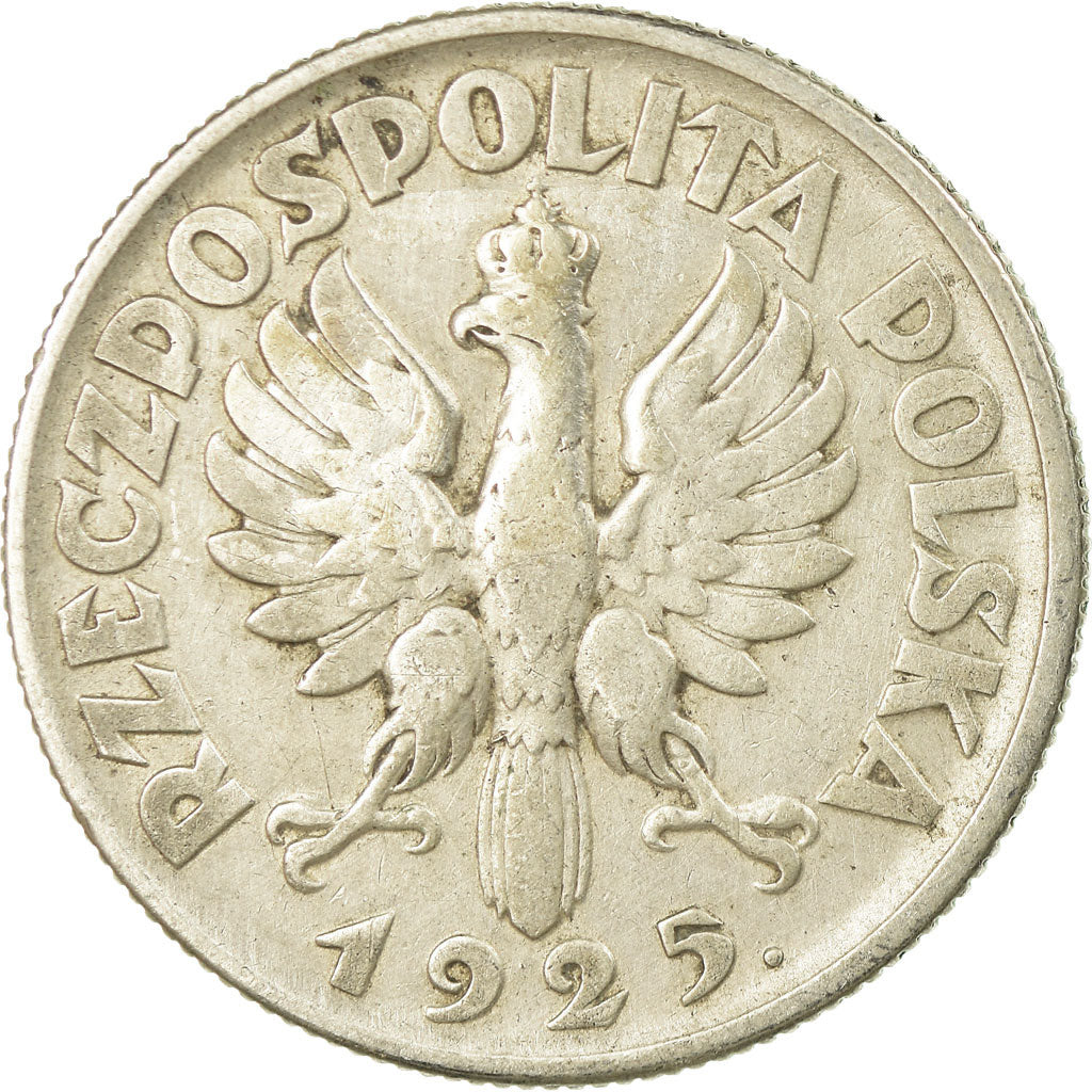 Coin, Poland, 2 Zlote, 1925, EF(40-45), Silver, KM:16