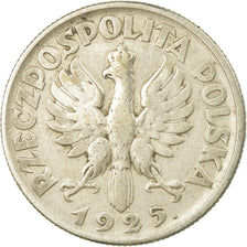 Coin, Poland, 2 Zlote, 1925, EF(40-45), Silver, KM:16