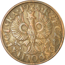 Coin, Poland, 2 Grosze, 1928, Warsaw, EF(40-45), Bronze, KM:9a