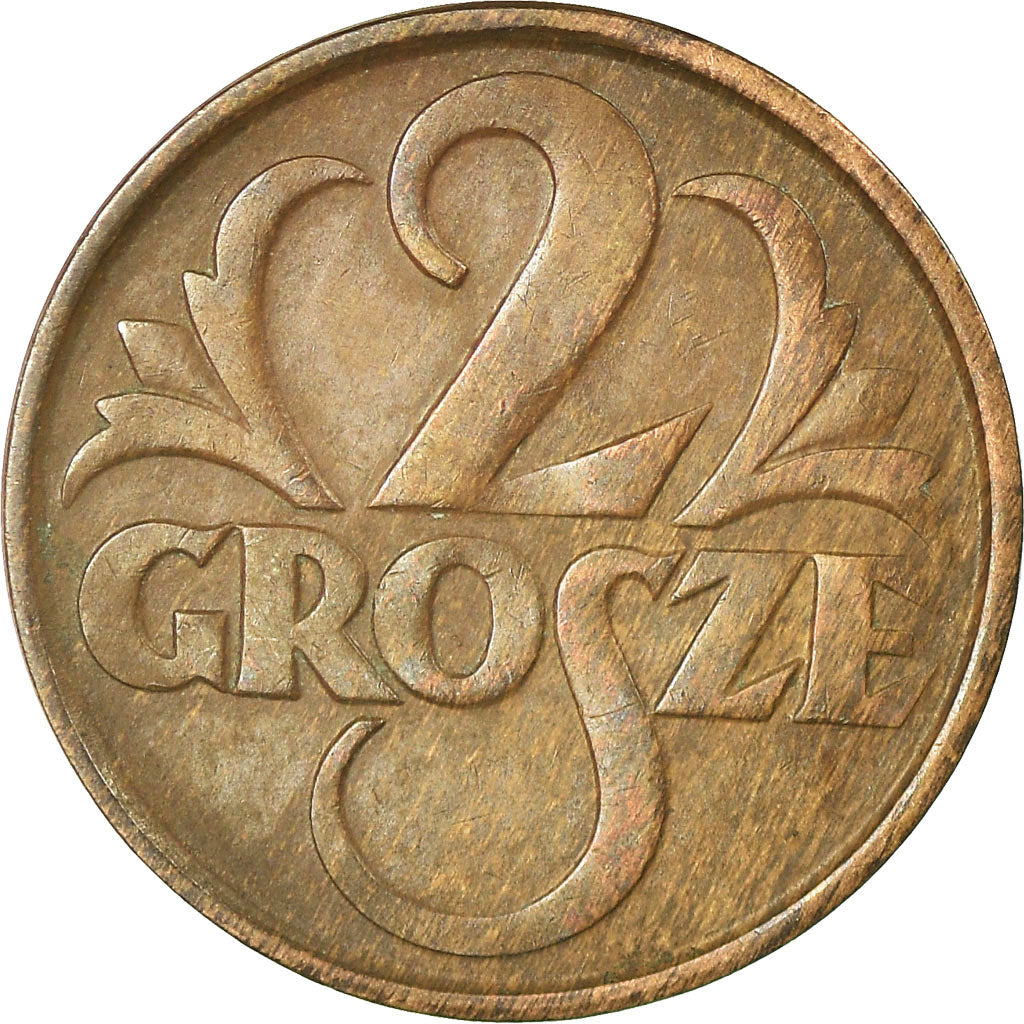 Coin, Poland, 2 Grosze, 1928, Warsaw, EF(40-45), Bronze, KM:9a