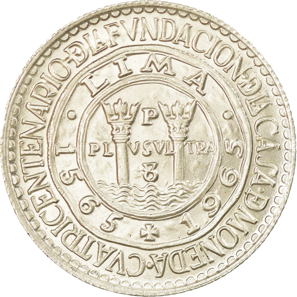 Coin, Peru, 20 Soles, 1965, AU(55-58), Silver, KM:241