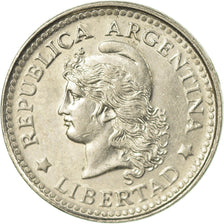 Coin, Argentina, 5 Centavos, 1959, AU(55-58), Copper-Nickel Clad Steel, KM:53