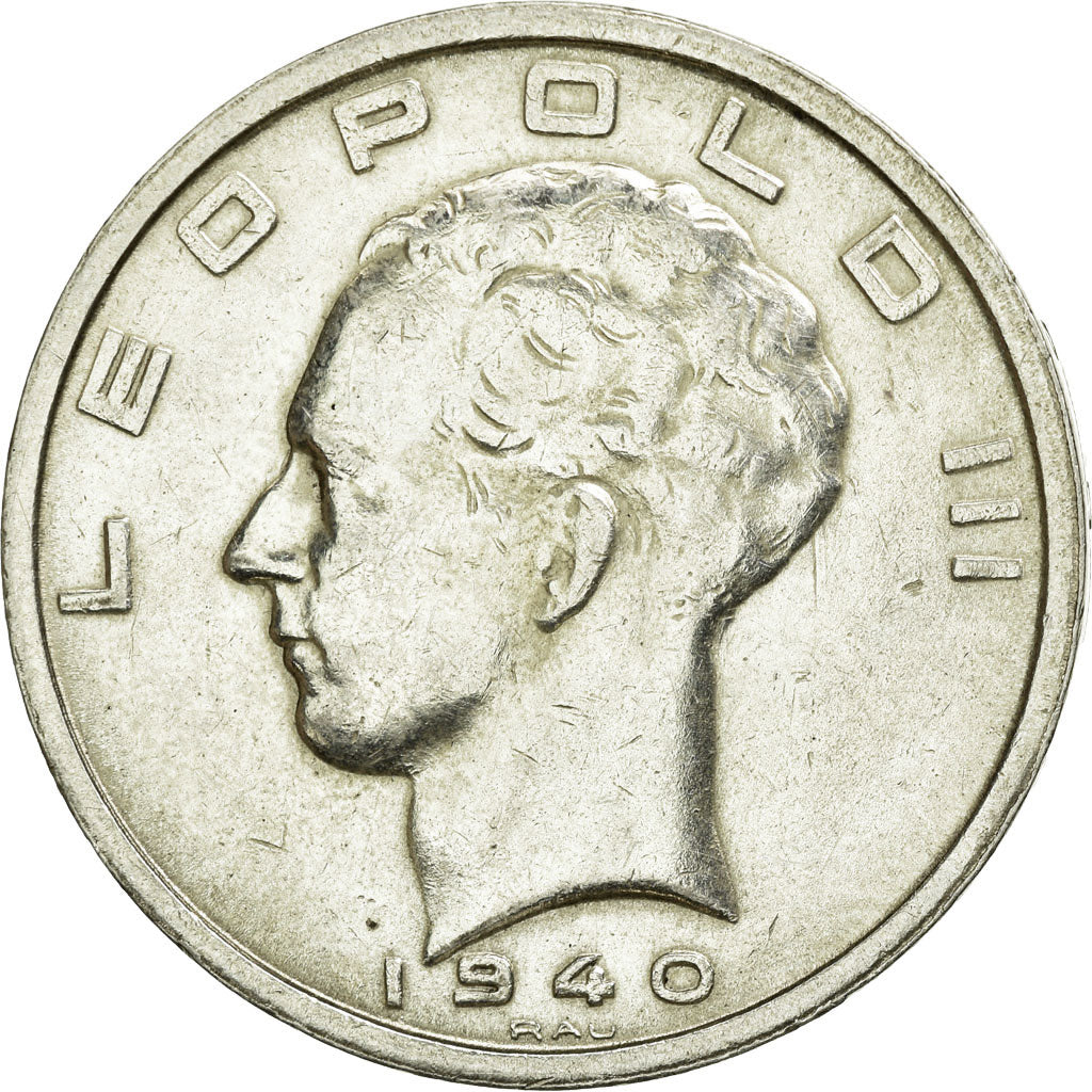 Coin, Belgium, 50 Francs, 50 Frank, 1940, AU(50-53), Silver, KM:121
