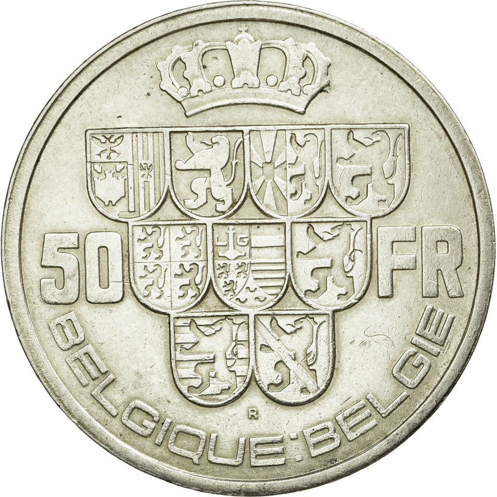 Coin, Belgium, 50 Francs, 50 Frank, 1940, AU(50-53), Silver, KM:121