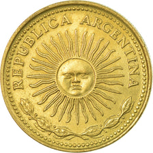Moneda, Argentina, 10 Pesos, 1977, MBC, Aluminio - bronce, KM:72
