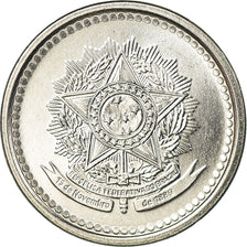 Moneta, Brasile, 10 Centavos, 1986, SPL-, Acciaio inossidabile, KM:602