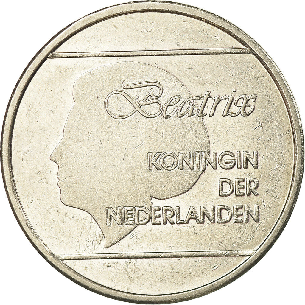 Coin, Aruba, Beatrix, Florin, 1998, Utrecht, EF(40-45), Nickel Bonded Steel