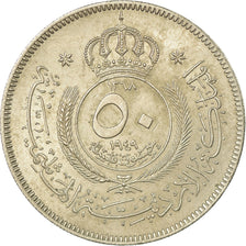 Coin, Jordan, Abdullah II, 50 Fils, 1/2 Dirham, 1949, EF(40-45), Copper-nickel