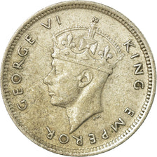 Coin, Mauritius, George VI, 1/4 Rupee, 1946, EF(40-45), Silver, KM:18a