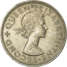 Coin, New Zealand, Elizabeth II, Shilling, 1961, EF(40-45), Copper-nickel