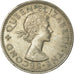 Coin, New Zealand, Elizabeth II, Shilling, 1961, EF(40-45), Copper-nickel