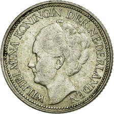 Coin, Netherlands, Wilhelmina I, 25 Cents, 1940, AU(50-53), Silver, KM:164