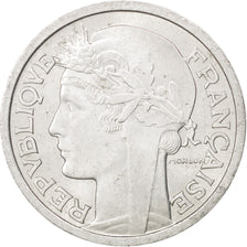 Coin, France, Morlon, 2 Francs, 1958, AU(55-58), Aluminum, KM:886a.1