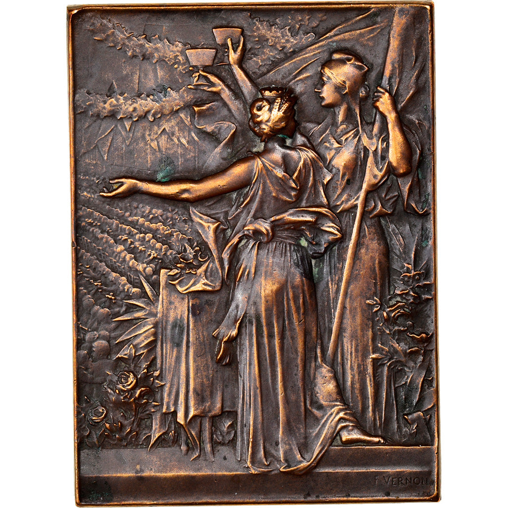 Francia, medaglia, Banquet des Tuileries offert aux Maires de France, E.Loubet