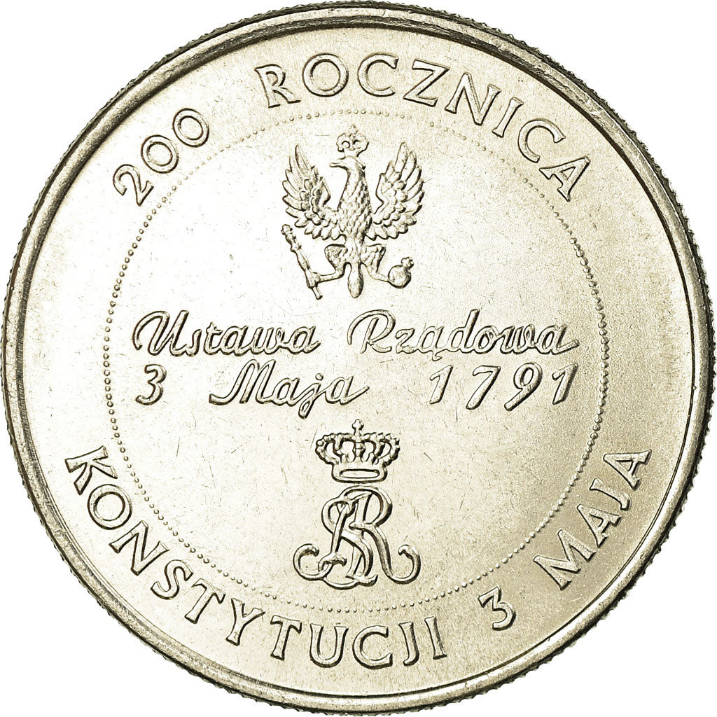 Munten, Polen, 10000 Zlotych, 1991, Warsaw, PR, Nickel plated steel, KM:217