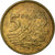 Coin, Poland, 5 Groszy, 1990, Warsaw, EF(40-45), Brass, KM:278