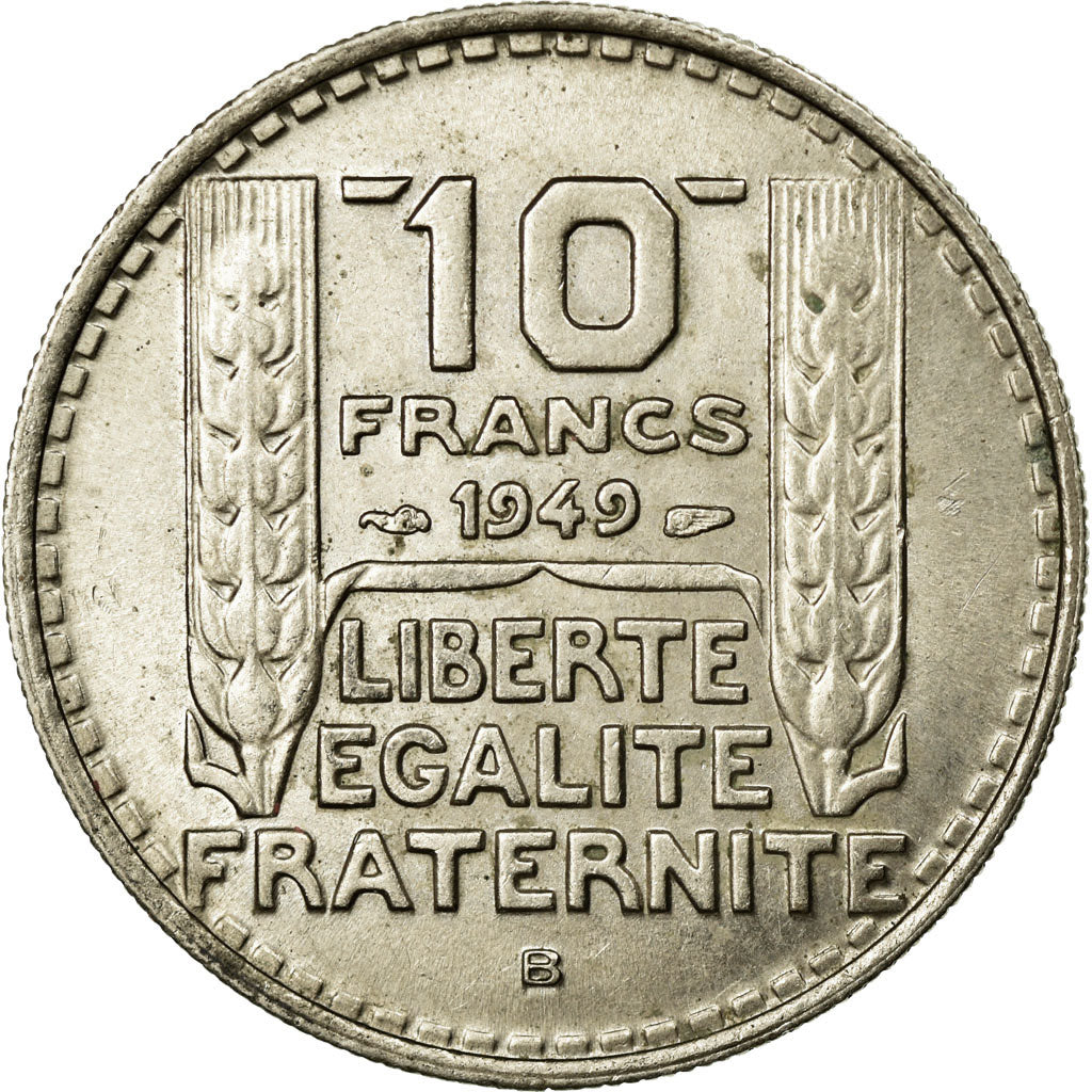 Coin, France, Turin, 10 Francs, 1949, Beaumont le Roger, AU(55-58)
