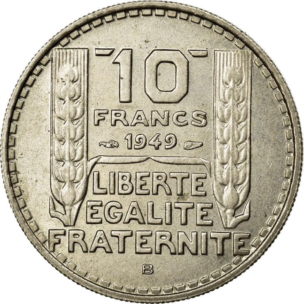 Coin, France, Turin, 10 Francs, 1949, Beaumont le Roger, AU(55-58)