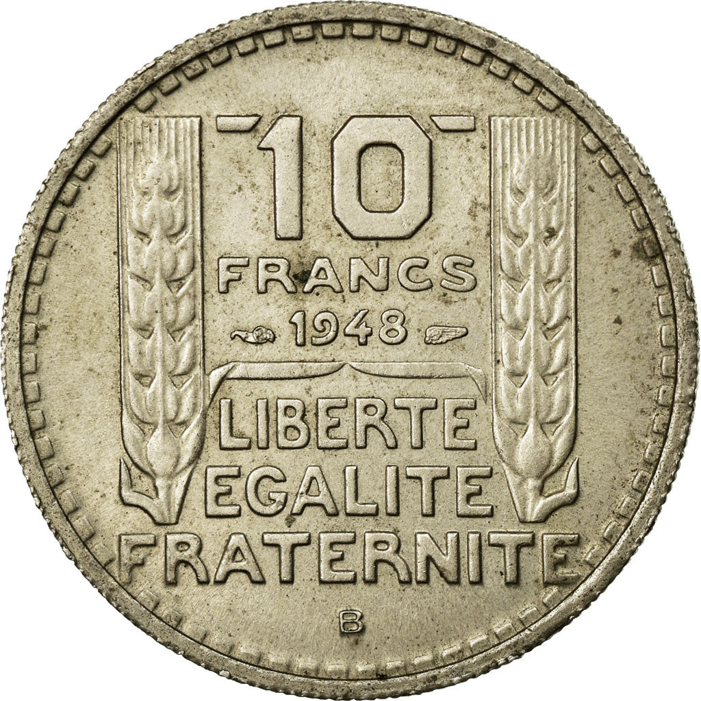 Coin, France, Turin, 10 Francs, 1948, Beaumont le Roger, AU(55-58)