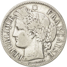FRANCE, Cérès, 2 Francs, 1870, Paris, KM #817.1, VF(30-35), Silver, 27, Gadoury