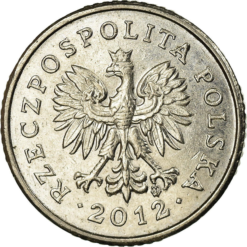 Münze, Polen, 10 Groszy, 2012, Warsaw, SS, Copper-nickel, KM:279
