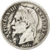 FRANCE, Napoléon III, 50 Centimes, 1867, Paris, KM #814.1, VF(20-25), Silver, 18