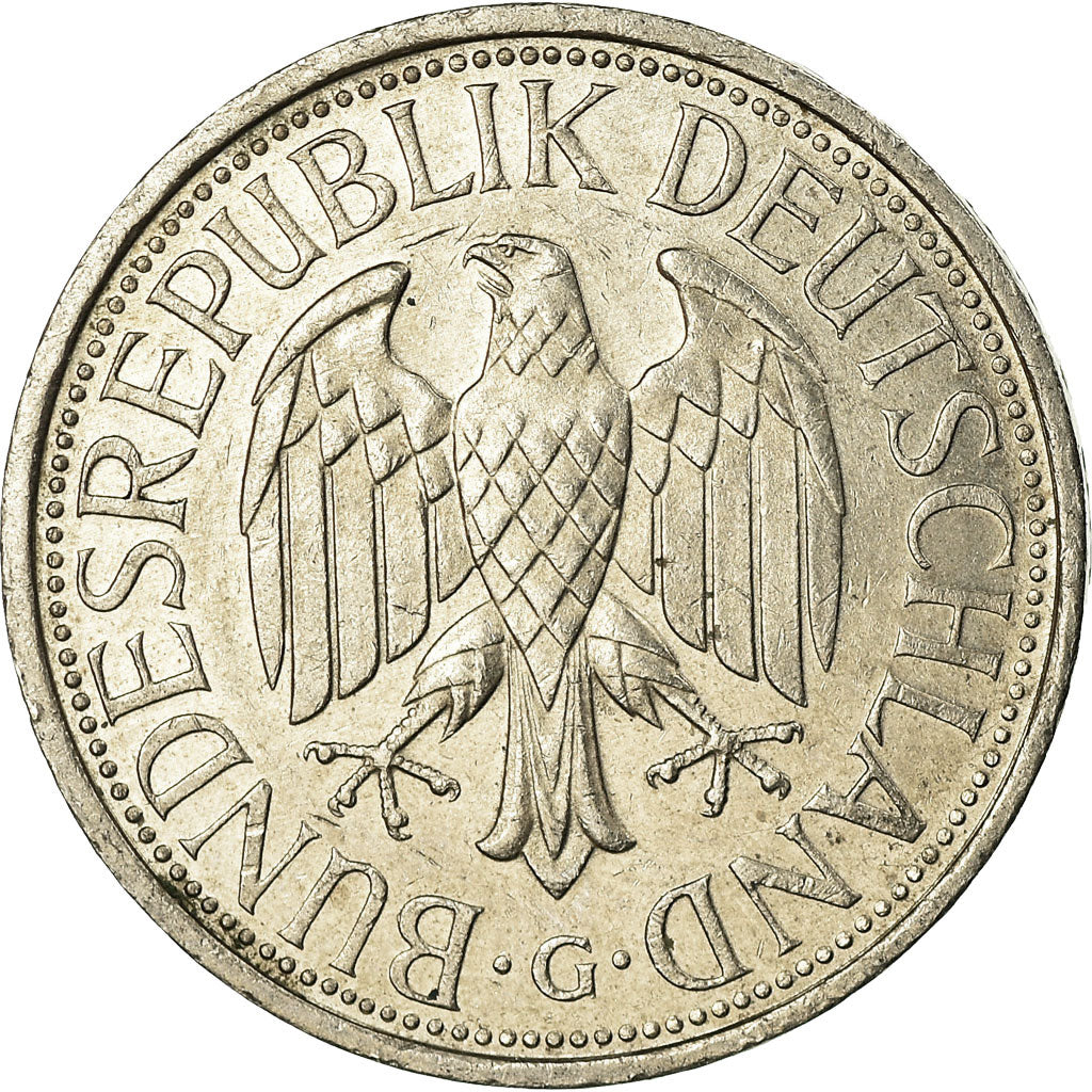 Coin, GERMANY - FEDERAL REPUBLIC, Mark, 1992, Karlsruhe, EF(40-45)