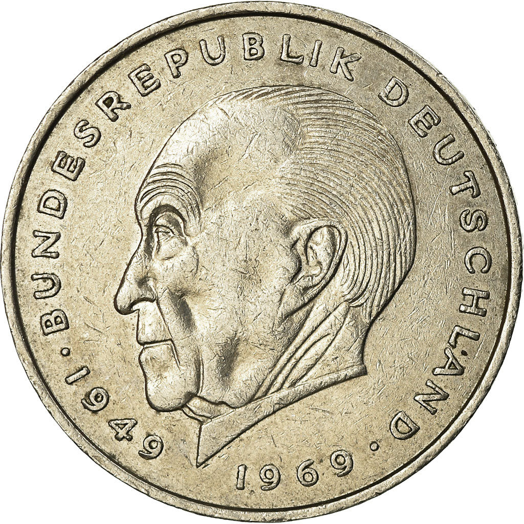Coin, GERMANY - FEDERAL REPUBLIC, 2 Mark, 1970, Hambourg, EF(40-45)