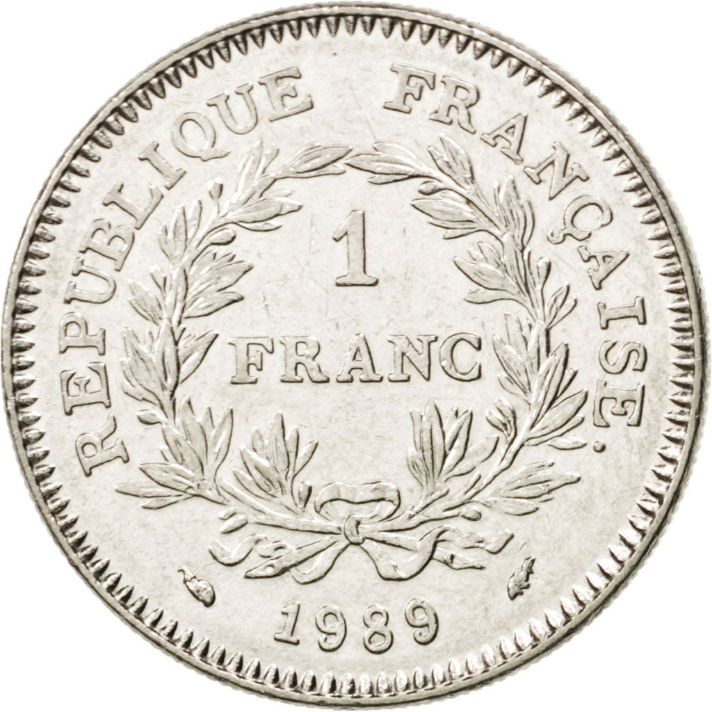 Francia, États généraux, Franc, 1989, SPL-, Nichel, KM:967, Gadoury:477