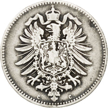 GERMANY - EMPIRE, Mark, 1875, Frankfurt, KM #7, EF(40-45), Silver, 24, 5.45