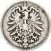 GERMANY - EMPIRE, Mark, 1875, Frankfurt, KM #7, EF(40-45), Silver, 24, 5.45