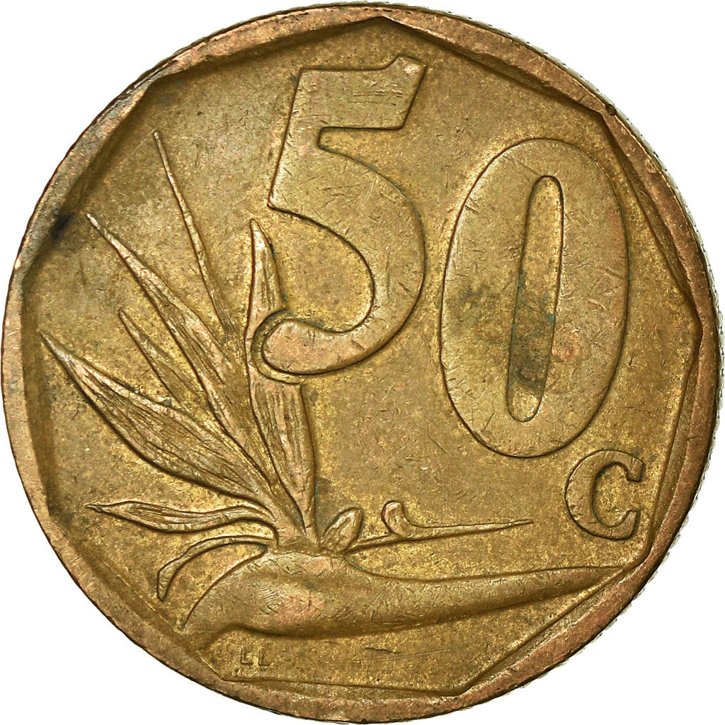 Munten, Zuid Afrika, 50 Cents, 2005, Pretoria, ZF, Bronze Plated Steel, KM:294