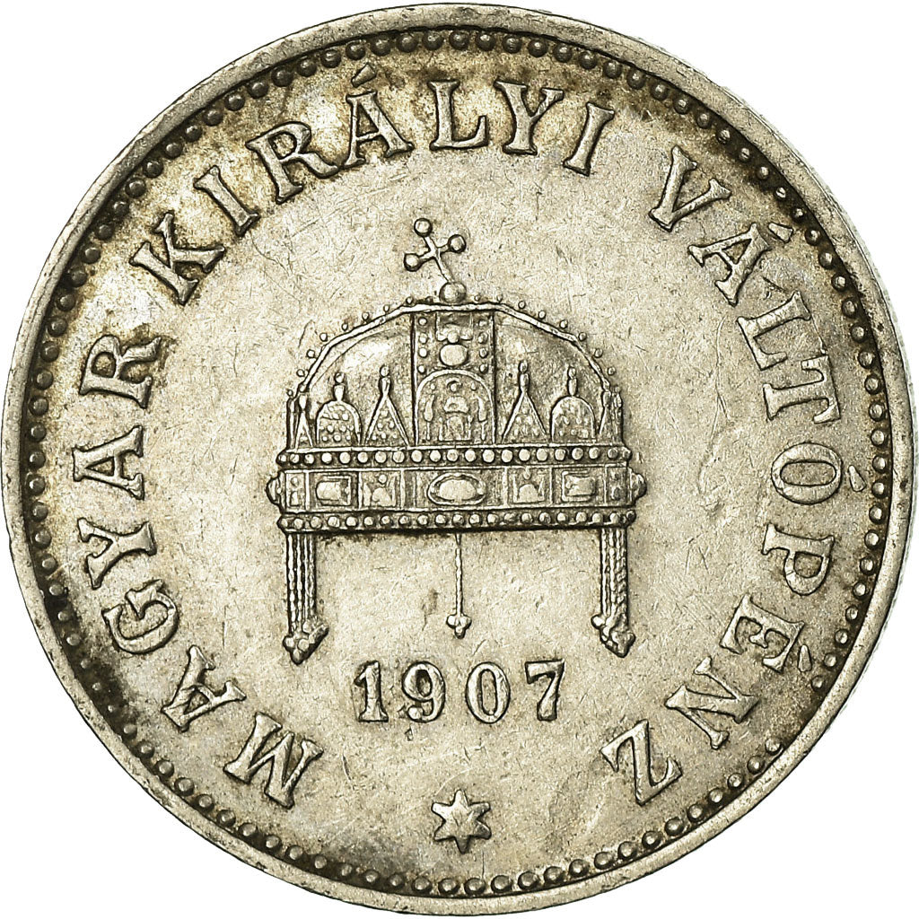 Münze, Ungarn, Franz Joseph I, 20 Fillér, 1907, Kormoczbanya, SS, Nickel