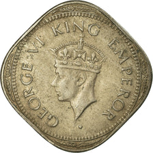 Moneta, INDIA - BRITANNICA, George VI, 2 Annas, 1947, BB, Rame-nichel, KM:542