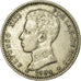 Coin, Spain, Alfonso XIII, Peseta, 1904, EF(40-45), Silver, KM:721
