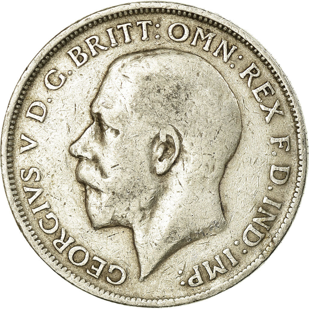 Coin, Great Britain, George V, Florin, Two Shillings, 1915, VF(30-35), Silver