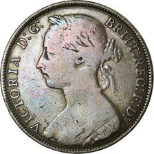 Coin, Great Britain, Victoria, Penny, 1889, VF(20-25), Bronze, KM:755
