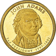 Coin, United States, Dollar, 2007, U.S. Mint, John Adams, AU(55-58)