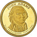 Coin, United States, Dollar, 2007, U.S. Mint, John Adams, AU(55-58)